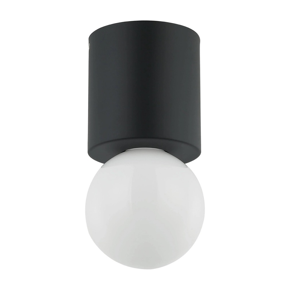 Dainolite TRN-51FH Theron 5"W Flush Mount Globe Ceiling Fixture - Black